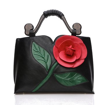 Brenice Women Flower Decoration PU Leather Handbags-Newchic-