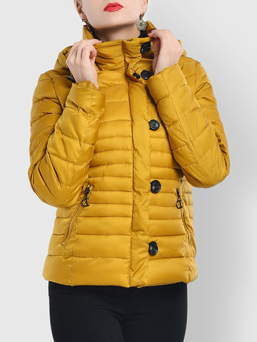 Casual Loose Women Hooded Thick Coats-Newchic-