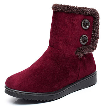 Easy Slip On Keep Warm Boots-Newchic-Multicolor