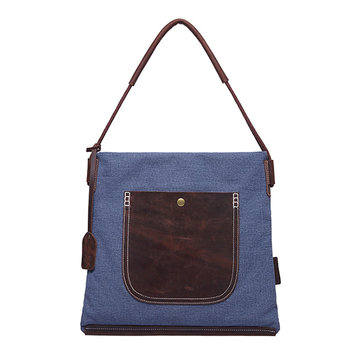 Ekphero Canvas Casual Outdoor Shopping Handbag Shoulder Bag-Newchic-
