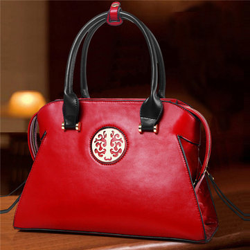 Elegant PU Leather National Style Handbag Shoulder Bag-Newchic-