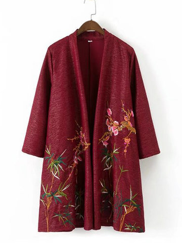 Folk Style Embroidered Women Kimonos-Newchic-