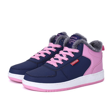 High Top Plush Lining Shoes-Newchic-Multicolor