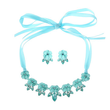 JASSY® Blue Flower Jewelry Set-Newchic-