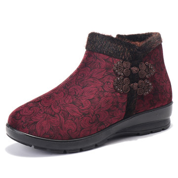 Large Size Floral Boots-Newchic-Multicolor