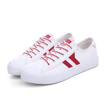 M.GENERAL Lace Up Casual White Sport All Match Running Sneakers For Women-Newchic-Multicolor