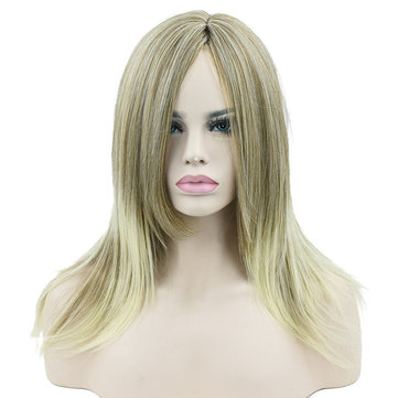 Medium Length Mix-color Synthetic Hair Wig-Newchic-
