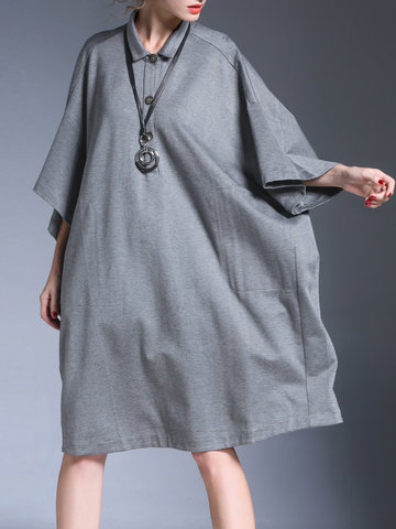 Miting Casual Loose Women Dresses-Newchic-