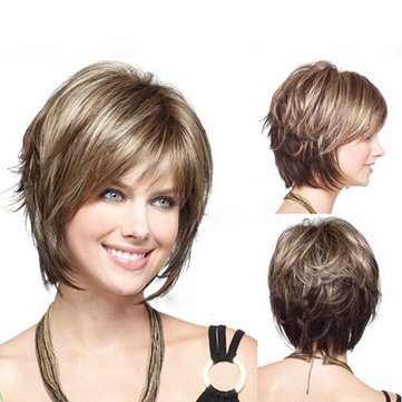 Mix-color Stylish Highlight Synthetic Wig-Newchic-