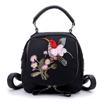 Nylon Dragonfly Pattern Backpack-Newchic-