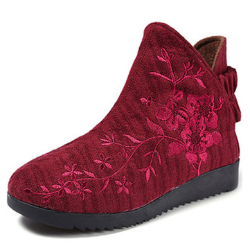 Old Peking Embroidered Boots-Newchic-Multicolor
