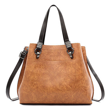 PU Leather Large Tote Bag-Newchic-