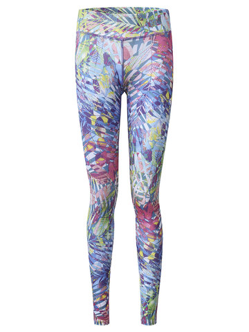 Sexy Floral Stretch Quick Dry Active Leggings-Newchic-