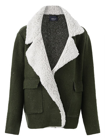 Turnd-down Collar Winter Coats-Newchic-