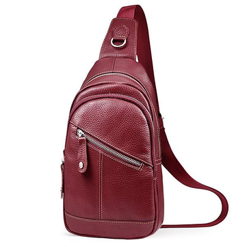Unisex Fashion Genuine Leather Chest Bag-Newchic-