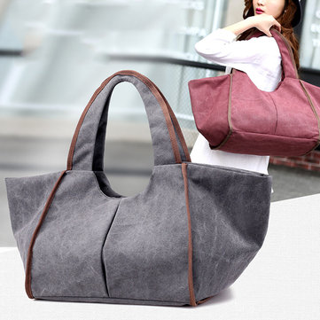 Vintage Canvas Waterproof Large-capacity Shoulder Bag Handbag For Women-Newchic-