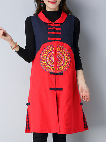Vintage Embroidery Chinese Style Coats-Newchic-