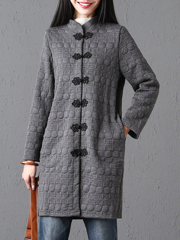 Vintage Women Cotton Coats-Newchic-