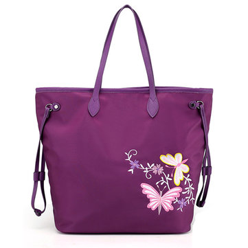 Women Nylon Casual Flower Pattern Shoulder Bag Crossbody Bag-Newchic-