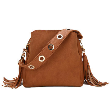 Women Tassel Bucket Bag Shoulder Bags-Newchic-