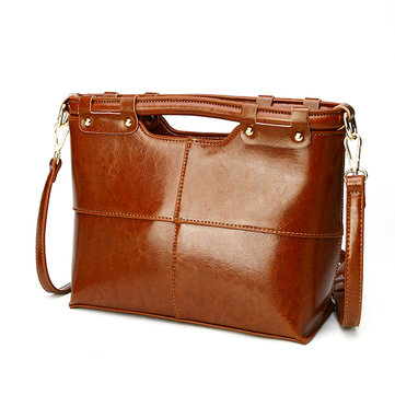 Women Vintage Genuine Leather Handbag Shoulder Bags Crossbod-Newchic-