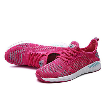 Woven Breathable Trainers-Newchic-Multicolor