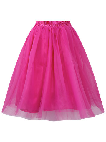 Brief Tulle Women Ball Gown Puff Skirts-Newchic-