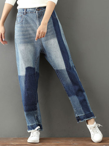 Casual Loose Ankle-length Women Jeans-Newchic-