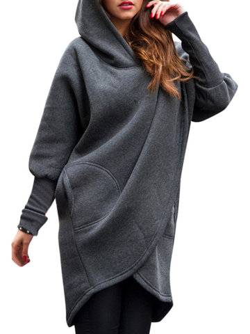 Casual Loose Women Hooded Blouses-Newchic-