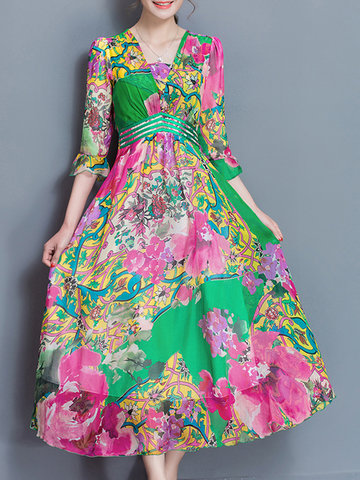 Elegant Women Chiffon Dress-Newchic-