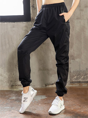 Hot Sweat Sport Elastic Workout Pants-Newchic-