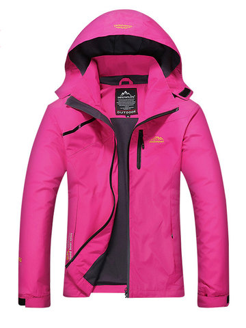 Water Resistant Soft-shell Windproof Hooded Jacket-Newchic-